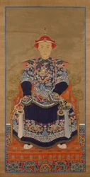 Portrait of Qianlong Emperor as a Young Man, Hanging Scroll