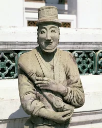 Statue of a European soldier
