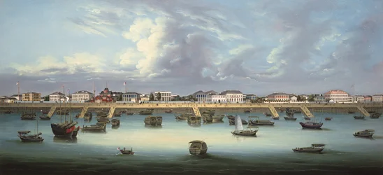 View of the Bund at Shanghai, c.1855