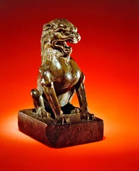 Seated lion, Tang Dynasty