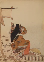 The Poet Shikishi Naishinno, from the album: Nishikizukuri onna sanjurokkasen ezukushi
