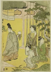 Wakana, Part 1, from the series "A Fashionable Parody of the Tale of Genji"