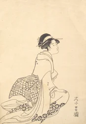 A Woman Kneeling