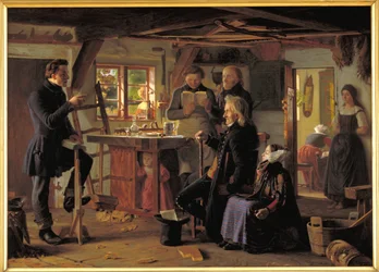 Mormons Visiting a Country Carpenter
