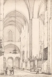 View of the Interior of the Northern Transept of Aarhus Cathedral