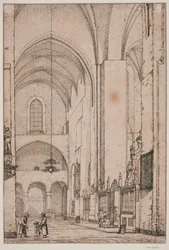View of the Interior of the Northern Transept of Aarhus Cathedral