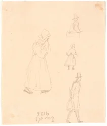 Four Figure Sketches