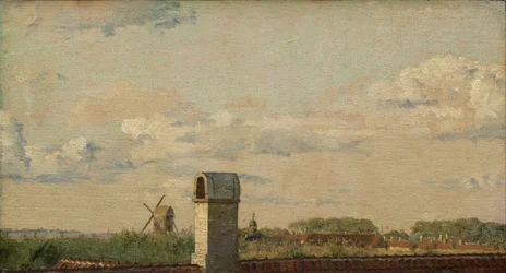 View from a Window in Toldbodvej Looking Towards the Citadel in Copenhagen