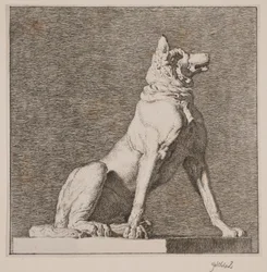 A Seated Dog after an Antique at Charlottenborg