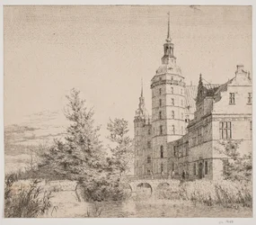 Frederiksborg Castle. View by the Coin Bridge