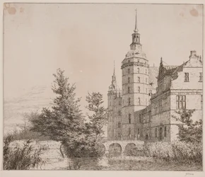 Frederiksborg Castle. View by the Coin Bridge