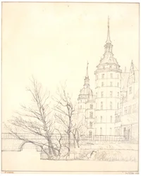 Frederiksborg Castle. View by the Mint Bridge