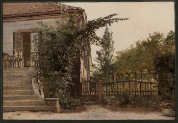 The Garden Steps Leading to the Artist