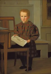 Eckersberg’s Son, Julius, in his Father’s Studio in Charlottenborg