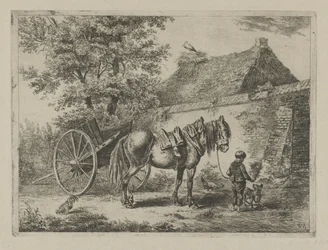 Boy with a Horse and Dog