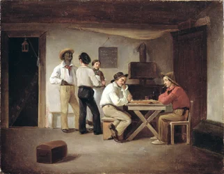 Sailors Playing a Board Game in a Tavern