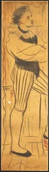 Triptych (drawing of a lovers
