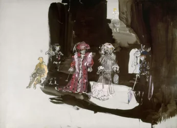 Stage Design with Costumes for the Premiere
