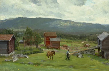 Man at the Pasture, Hiaasen, June 1893