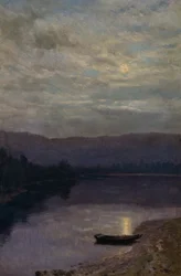 Moon Rise by the Solevatne