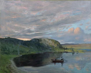Summer Evening by a High Mountain Lake