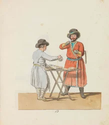 Kissel Vendor and Manorial Coachman from the Series The St. Petersburg Peddlers