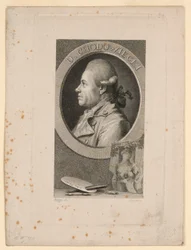 Portrait of Daniele Chodoiecki, Frontispiece for "Neue Bibliothek der schönen Wissenschaften," Leipzig, Germany, 1780