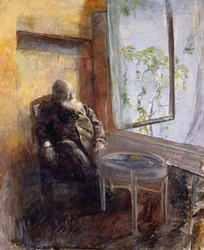 Self-Portrait by the Window
