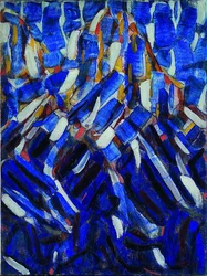 Abstraction the Blue Mountain