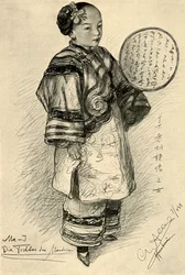 Me-J - Daughter of a Mandarin, Hankow, China, 1898