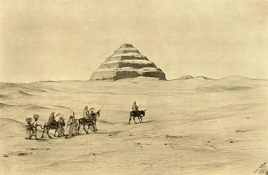 Pyramid of Djoser at Saqqara, near Cairo, Egypt