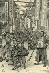 Street scene, Canton, China