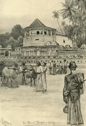 The Temple of the Tooth, Kandy, Ceylon, 1898