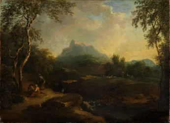 Mountainous Landscape with Stream