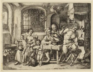 Satyr with the Peasant