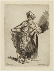 Standing Oriental Woman