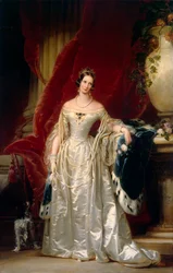 Portrait of Empress Alexandra Fyodorovna Charlotte of Prussia, 1840