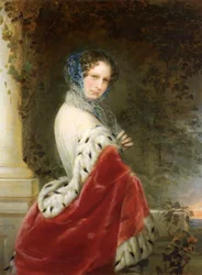 Portrait of Empress Alexandra Fyodorovna Charlotte of Prussia, Emperors Nicholas I wife