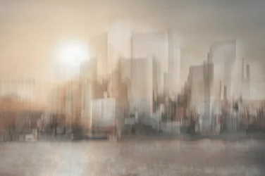 Blurred Cityscape Glow