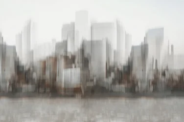 Blurred Cityscape Reflection