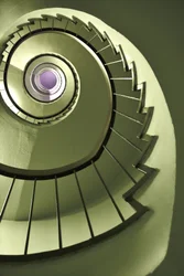 Geometric Spiral Staircase