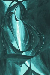 Glowing Aqua Curves
