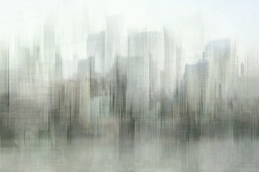 Misty City Skyline