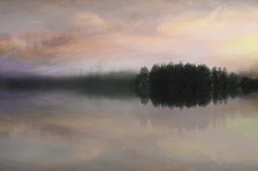 Misty Lake Horizon