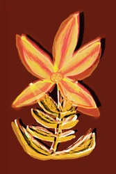Vibrant Abstract Bloom