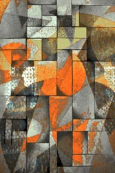 Vibrant Textured Abstraction