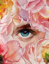 Peeking Blue Eye