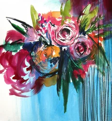 Vibrant Abstract Flowers