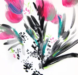 Vibrant Floral Abstract