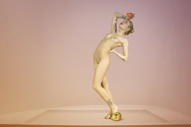 Graceful Nude Balance